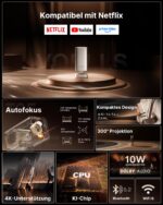 VOPLLS Smart Mini Beamer 4K – 30000 Lumen Projektor mit Netflix & WiFi6 für Heimkino & Outdoor – Bild 2