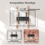 MOUNTUP TV-Wandhalterung 26-70 Zoll – Schwenkbar & Neigbar bis 45 kg – Bild 7