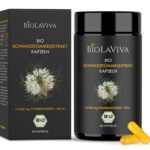 BIO Schwarzkümmelöl Kapseln hochdosiert – 5000 mg Thymochinon, 60 vegane Kapseln
