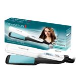 Remington S8550 Haarglätter Shine Therapy mit Arganöl & Vitamin E – Breites Keramik-Glätteisen 150–230°C für langanhaltenden Glanz
