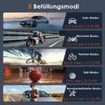 HOVVIDA Elektrische Luftpumpe 5200mAh – Tragbarer Kompressor mit Auto-Abschaltung für Fahrrad, Auto, Motorrad – Bild 3