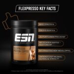 ESN Flexpresso 908g – Protein Coffee mit Kaffee & Haselnuss für Muskelaufbau – Bild 3