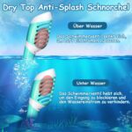 Vvinca Schnorchelset Kinder 4-14 Jahre – 180° Panoramablick mit Anti-Fog & Dry-Ventil – Bild 6