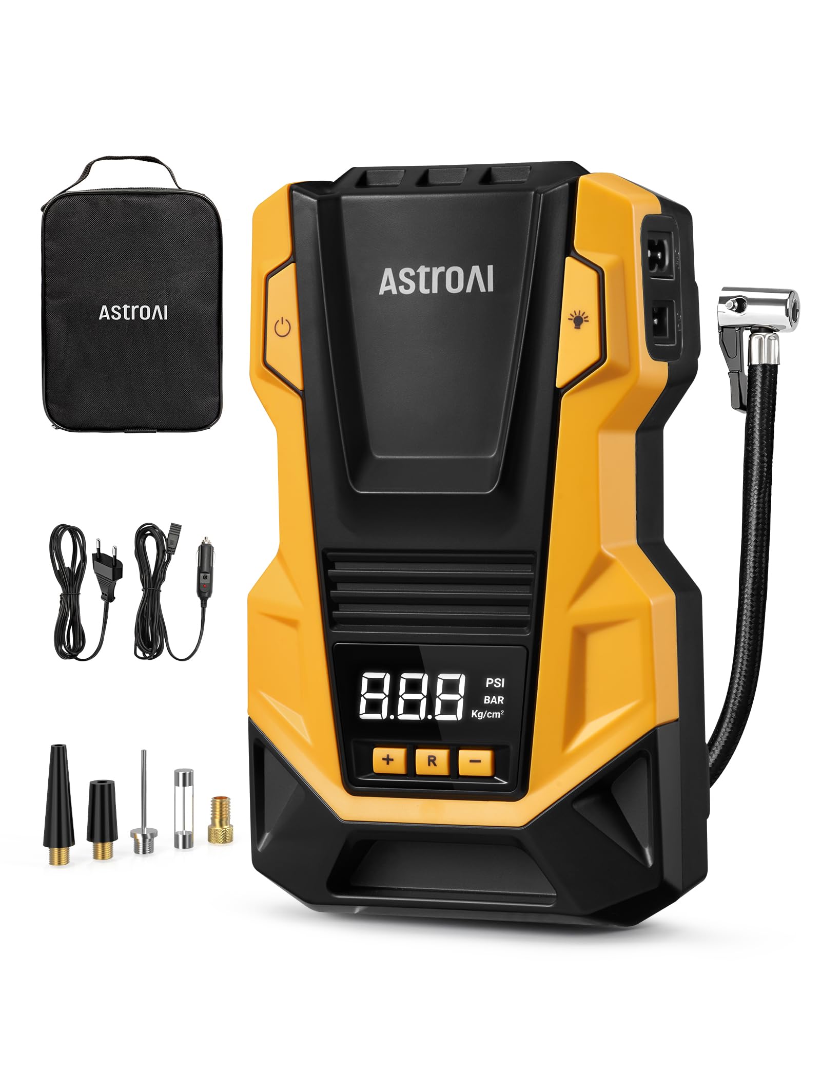 71f4plKPj5L._SY2080_.jpg AstroAI 2-in-1 Luftkompressor 12V/230V – 10,3 bar Reifenpumpe mit Dual-Stromversorgung – Bild 1