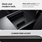 Spigen Tesla Model Y Juniper & Model 3 Highland Armlehnen-Organizer – Carbon Edition – Bild 5
