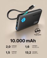 INIU 10000mAh Power Bank mit 45W Schnellladen – Kompakt & leicht für unterwegs – Bild 7