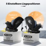 LETTAS I-Size 360° Kindersitz mit Isofix – Autositz 0-12 Jahre für sicheres Wachstum – Bild 4