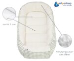 Medi Partners Babynest 100x60 cm – Kuschliges Neugeborenen-Nestchen aus Bio-Baumwolle – Bild 8