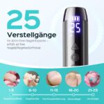 COSLUS C51 Kabelloser Nagelfräser – 35.000 U/min mit LED-Display & 25 Geschwindigkeitsstufen – Bild 5