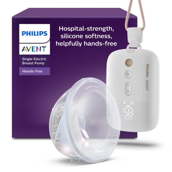 Philips AVENT Elektronische Einzelmilchpumpe SCF531/11 – Freihändig & Krankenhausqualität