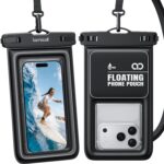 Lamicall IP68 Wasserdichte Handyhülle mit Auftrieb – 2er Set für iPhone & Android bis 7,5 Zoll