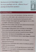 Taufkerze & Kommunionkerze 250/70 mm Hellblau-Silber mit Zubehör – Selbstbeschriftung – Bild 2