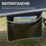 EVER ADVANCED Klappbett 214x106cm – XXL Campingbett 300kg belastbar für Outdoor & Garten – Bild 6
