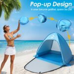 MAXDONE Pop-Up Strandmuschel mit integriertem Pool – UV-Schutz 50+ für 2-3 Personen – Bild 5