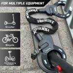 Honszex E-Scooter Schloss mit Stahlkette & Gummi-Schutz – Hohe Sicherheit für E-Bikes – Bild 3