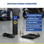 MICHELIN Air Power Mini 1 Akku-Kompressor 9,9 bar – Kabellose Luftpumpe mit Digitaldisplay für Auto, Fahrrad & E-Bike – Bild 7