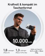 Anker MagGo 10.000mAh Power Bank – 15W Qi2 kabelloses Laden für iPhone – Bild 4