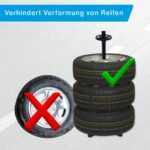 cartrend Reifenständer XL für 4 Reifen – Tragkraft 120 kg, bis 285 mm – Bild 9