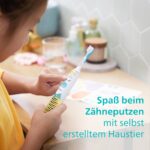 Philips Sonicare for Kids Design a Pet – Elektrische Zahnbürste mit Aufklebern für Kinder – Bild 4