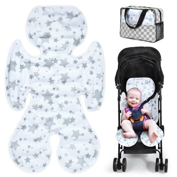 Orzbow Kinderwagen Sitzauflage 78x48cm – Kühlende Gelauflage Universal für Buggy & Babyschale