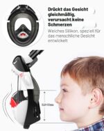 Urmaxs Kinder-Schnorchelmaske mit 180° Panoramablick – Vollgesichtsmaske mit Sicherheitssystem – Bild 5