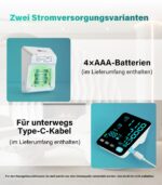 YONLO Automatisches Oberarm-Blutdruckmessgerät mit 2 Manschetten – Für die ganze Familie – Bild 6