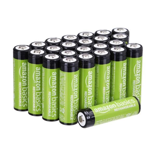 Amazon Basics 24er-Pack AA-Akkus 2000 mAh – Wiederaufladbar bis zu 1000x