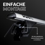 Owen 3.0 L Alu-Dachträger 135cm für geschlossene Relings – 90kg Tragkraft, verstellbar – Bild 7