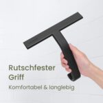 dancemoon JustHang Duschabzieher 25 cm – Streifenfreie Reinigung mit integriertem Haken – Bild 7