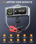 BRPOM Auto Starthilfe Powerbank 8000A mit 160 PSI Kompressor & LED – Tragbar für PKW – Bild 7