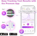 Easy@Home Ovulationstest & Schwangerschaftstest Set – 100 LH + 20 HCG Tests mit Premom App – Bild 5