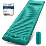 JEMULICE Isomatte 12cm – Ultraleichte Luftmatratze mit Fusspumpe für Camping & Wandern