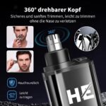 HIENA PRO Professionelles Haarschneideset – 5in1 Bartschneider & Nasenhairtrimmer USB – Bild 4