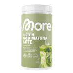 MORE Protein Iced Matcha Latte 500g – High-Protein Matcha Grünteepulver made in Germany