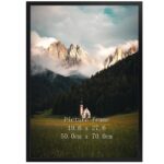 Giftgarden Bilderrahmen 50x70 cm Schwarz – Aluminium Rahmen für Fotos & Poster