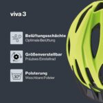Uvex Viva 3 Fahrradhelm – Leichter Allround-Helm mit IAS-Anpassung für Damen & Herren – Bild 2