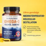 MAV NUTRITION Omega-3 Fischöl 3600 mg – 1300 mg EPA & 860 mg DHA pro Kapsel – Bild 5