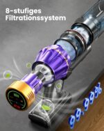 AIBIRTH Akku Staubsauger 50kPa/600W mit Anti-Tangle-Bürste – 70 Min Laufzeit für alle Böden – Bild 6