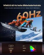 WiMiUS P62 Pro Smart Beamer 1300 ANSI – 4K Full HD Projektor mit Autofokus & Netflix – Bild 6