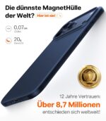 TORRAS Ultra Dünn iPhone 17 Pro Hülle mit MagSafe – Stärkste Magnetkraft, Stoßfest & Kratzfest – Bild 8