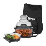 Ninja CRISPi 4-in-1 Tragbare Heißluftfritteuse mit Glaskochern – 3,8 & 1,4 l