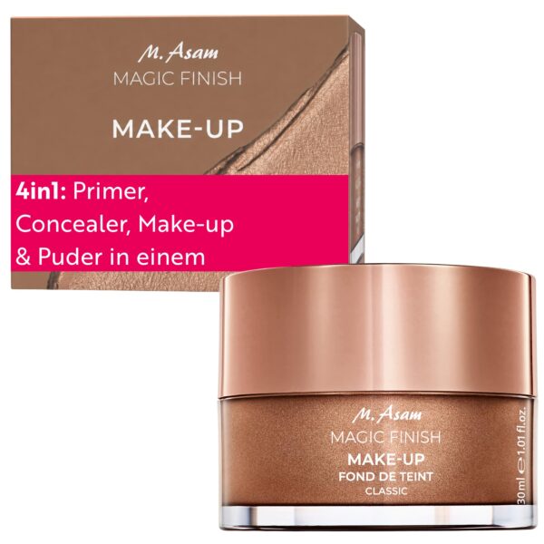 M. Asam Magic Finish Make-Up Mousse Classic 30ml – 4-in-1 Foundation für mattes Finish