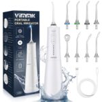 Vimmk Professional Munddusche IPX7 – Elektrische Zahnreinigung mit 5 Druckstufen & USB-C