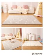 Joypony Krabbelmatte 150x180 cm – Faltbare Spielmatte wasserdicht & rutschfest für Babys – Bild 8