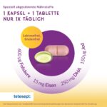 tetesept FemiBaby Kapseln + Tabletten – Umfassende Nährstoffversorgung für Kinderwunsch, Schwangerschaft & Stillzeit, 90 St. – Bild 6