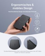 Anker MagGo Powerbank 10000mAh – Ultra-flaches Qi2 Magnetladegerät mit 15W für iPhone – Bild 4
