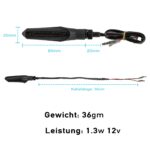 Simda Pro LED Laufblinker mit E4 Prüfzeichen – Sequentieller Blinker für Motorrad & Quad – Bild 5