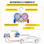 VEVOR Vakuumpumpe 3 CFM 1/4 HP – Professionelles HVAC-Set mit Sammler-Messgerät – Bild 4