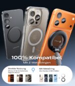 VICSEED Magnetische Autohalterung mit Vakuumsaugnapf & 20× N55 Magnete – 360° drehbar für iPhone & Samsung – Bild 6