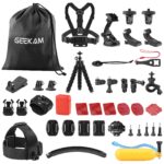GeeKam 38er Action Kamera Zubehör Kit – Universal Montage Set für GoPro & mehr – Bild 8